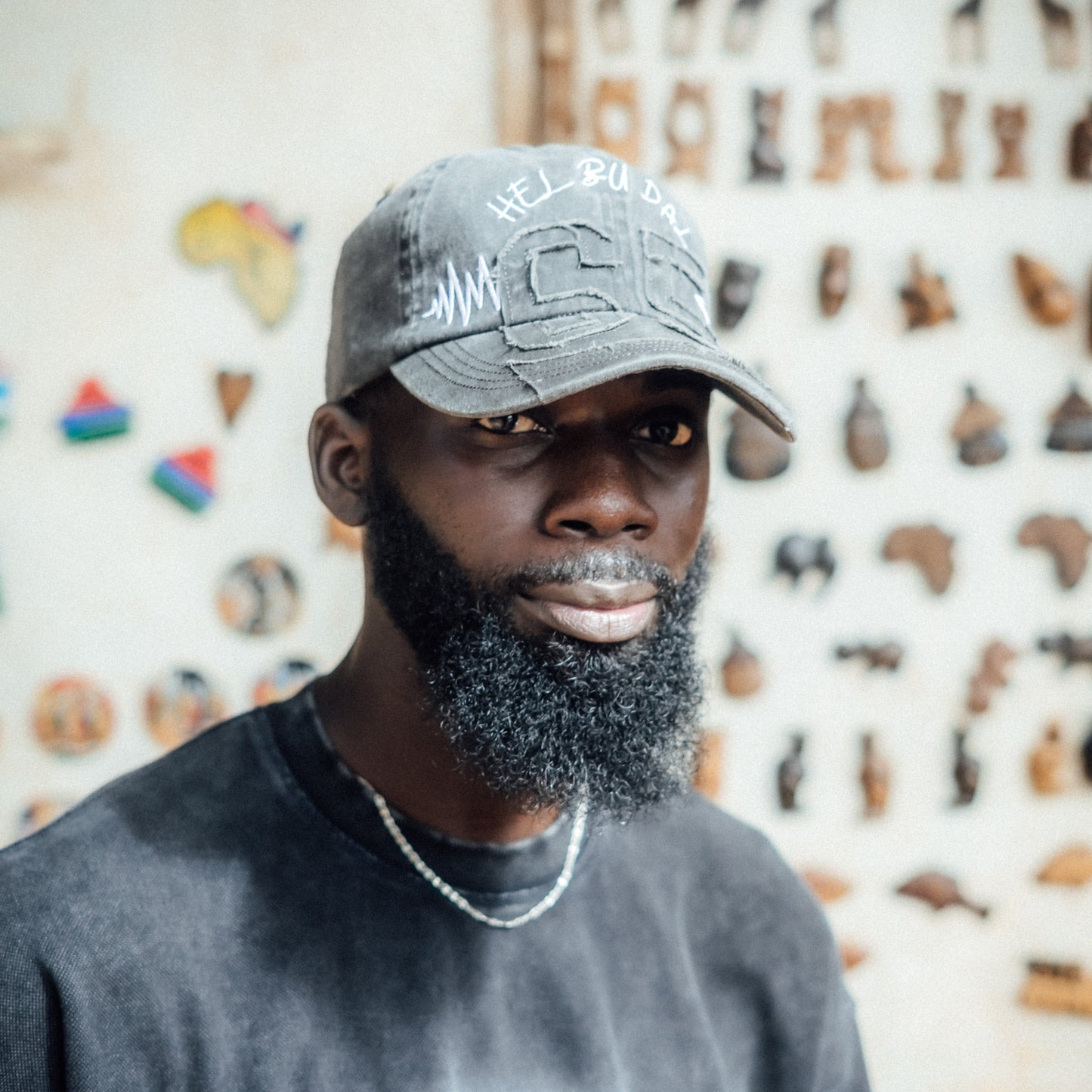 "HEL BU DAL" Cap - Distressed