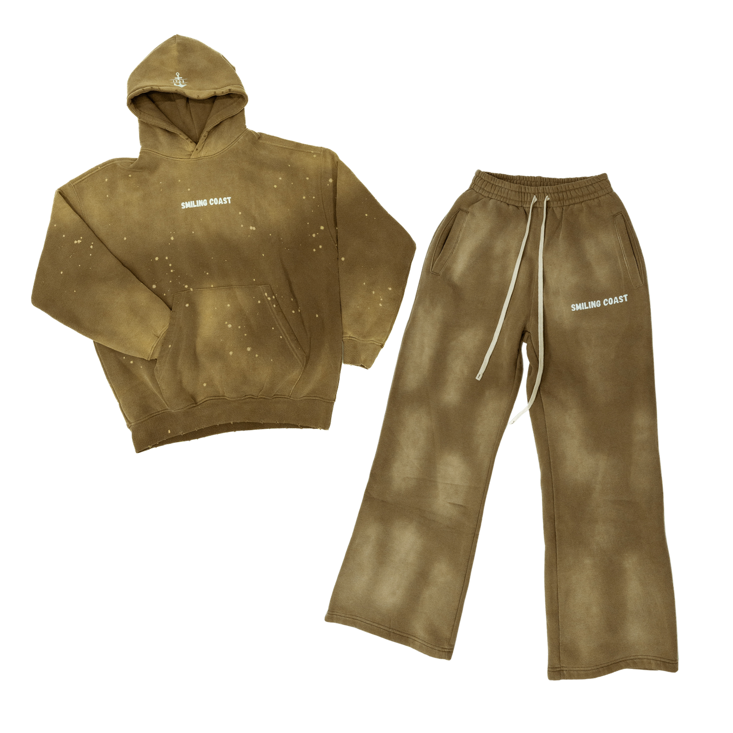 "EARTH FADE" Tracksuit - Brown Washed