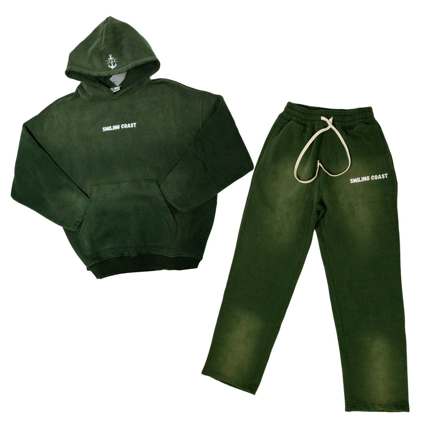 "OLIVE DRIFT" Tracksuit - Green Washed